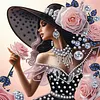 Diamond Painting-DIY Crystal Rhinestone Rose Girl