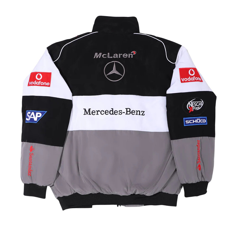 Unisex Racing Style Street Fashion Loose Racing Casual Print Jacket