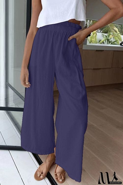 MidiSono - Elasticised Paper Bag Style Pants