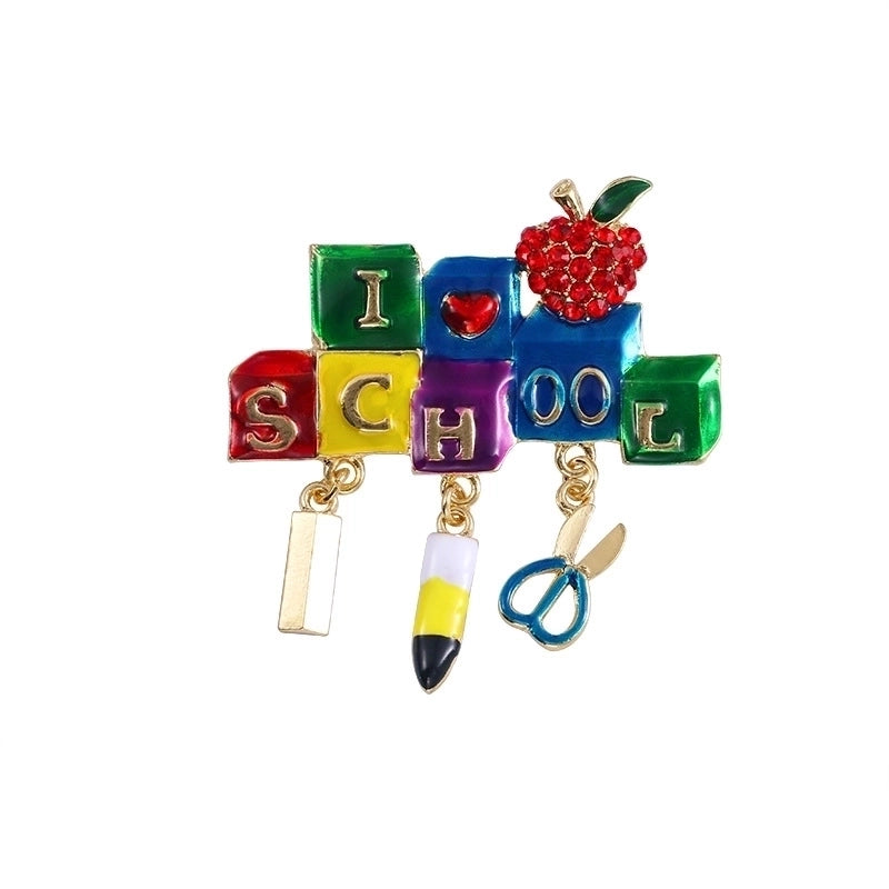 Fashion Pin Christmas Tree Alloy Plating Rhinestones Women’S Brooches