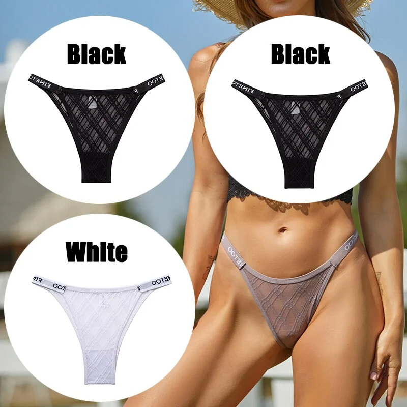 Billionm Sexy Underwear for Women Perspective Thong G-string Lace Panties Breathable Intimates Lingerie Female Soft Undearpants