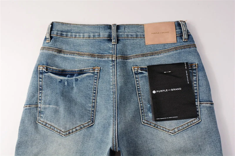 Purple Fashion Jeans 5013
