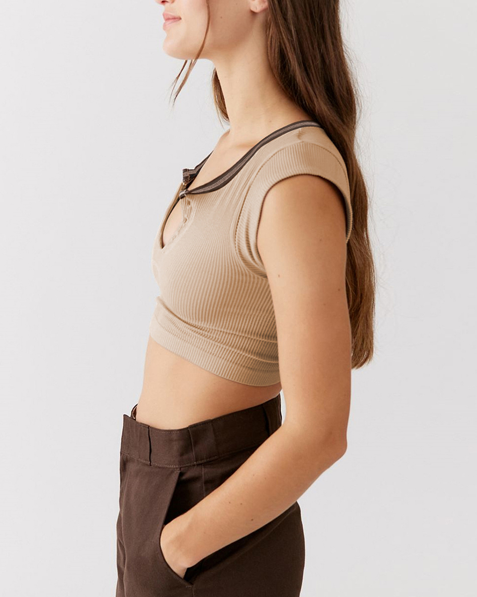 Girl Summer Slim Ultra Short Sexy Babes Top Knitted Thread Spring Autumn Bottom T-Shirt