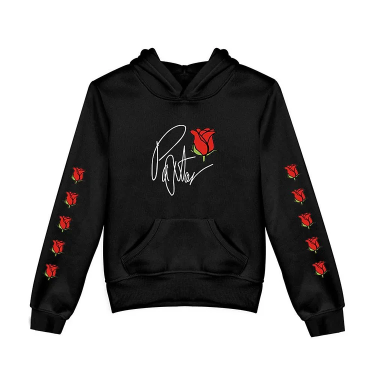 Kids Payton Merch Red Rose Hoodie Pullover Sweatshirt-Mayoulove