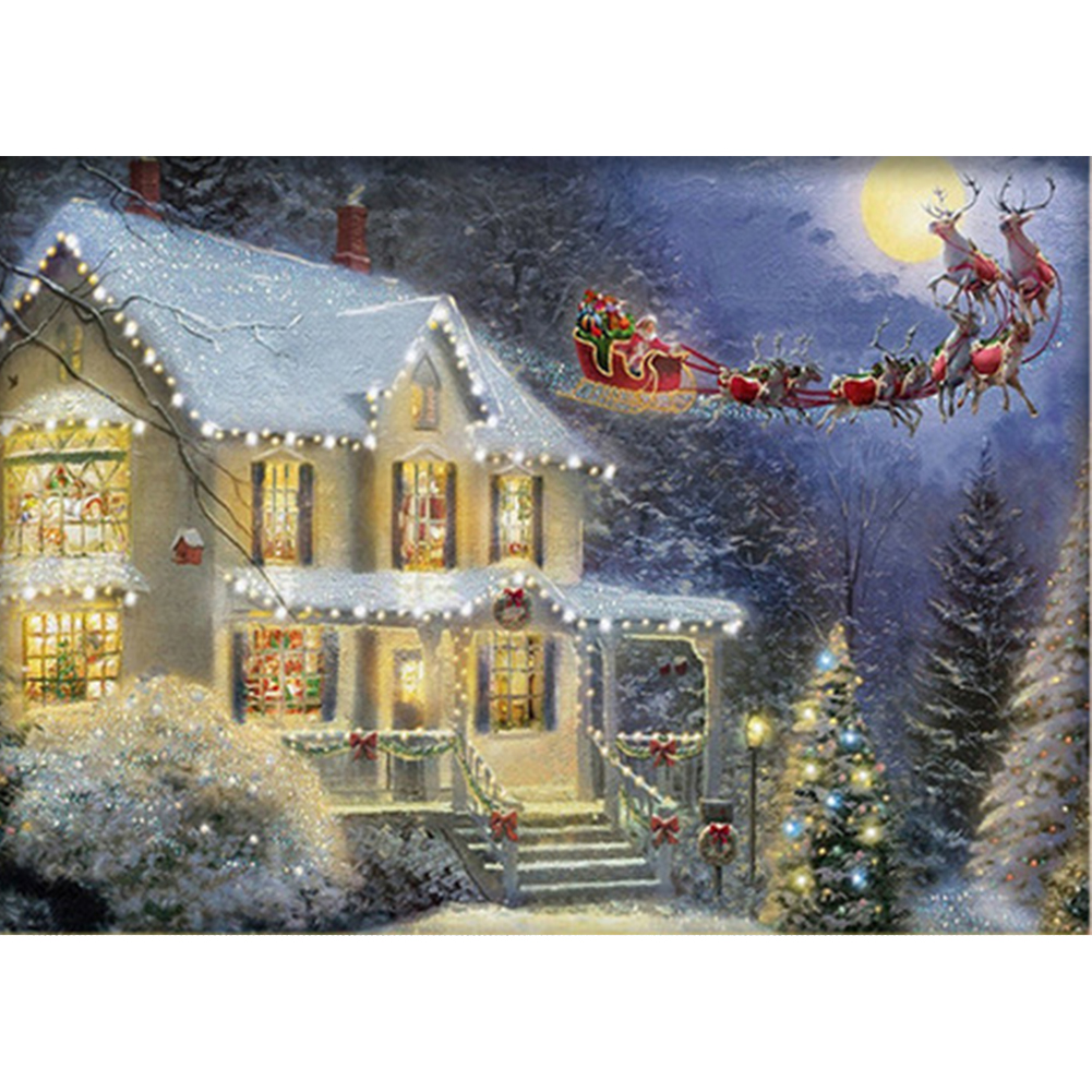 

Christmas - 11CT Stamped Cross Stitch - 45*60CM, 501 Original