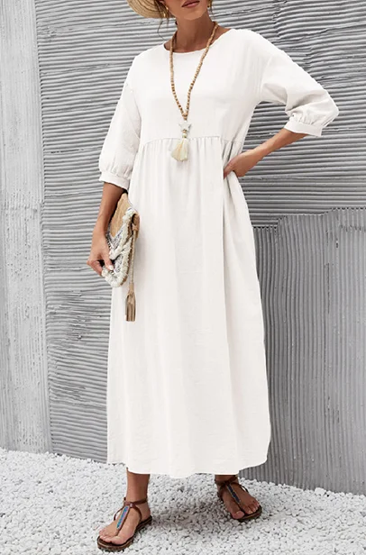 Sleeveless V-Neck Maxi Dress