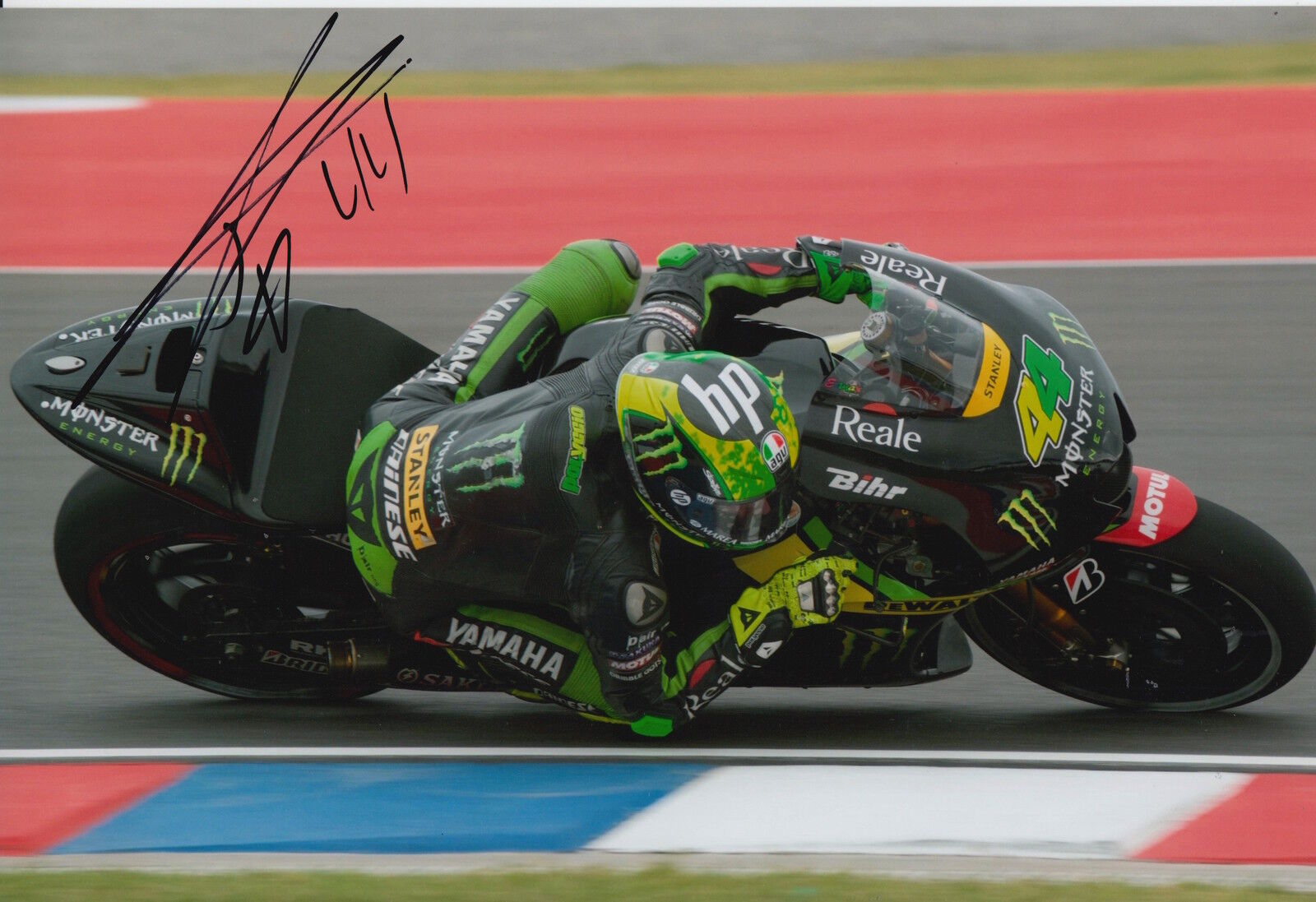 Pol Espargaro Hand Signed Monster Tech3 Yamaha 12x8 Photo Poster painting 2015 MotoGP 14.