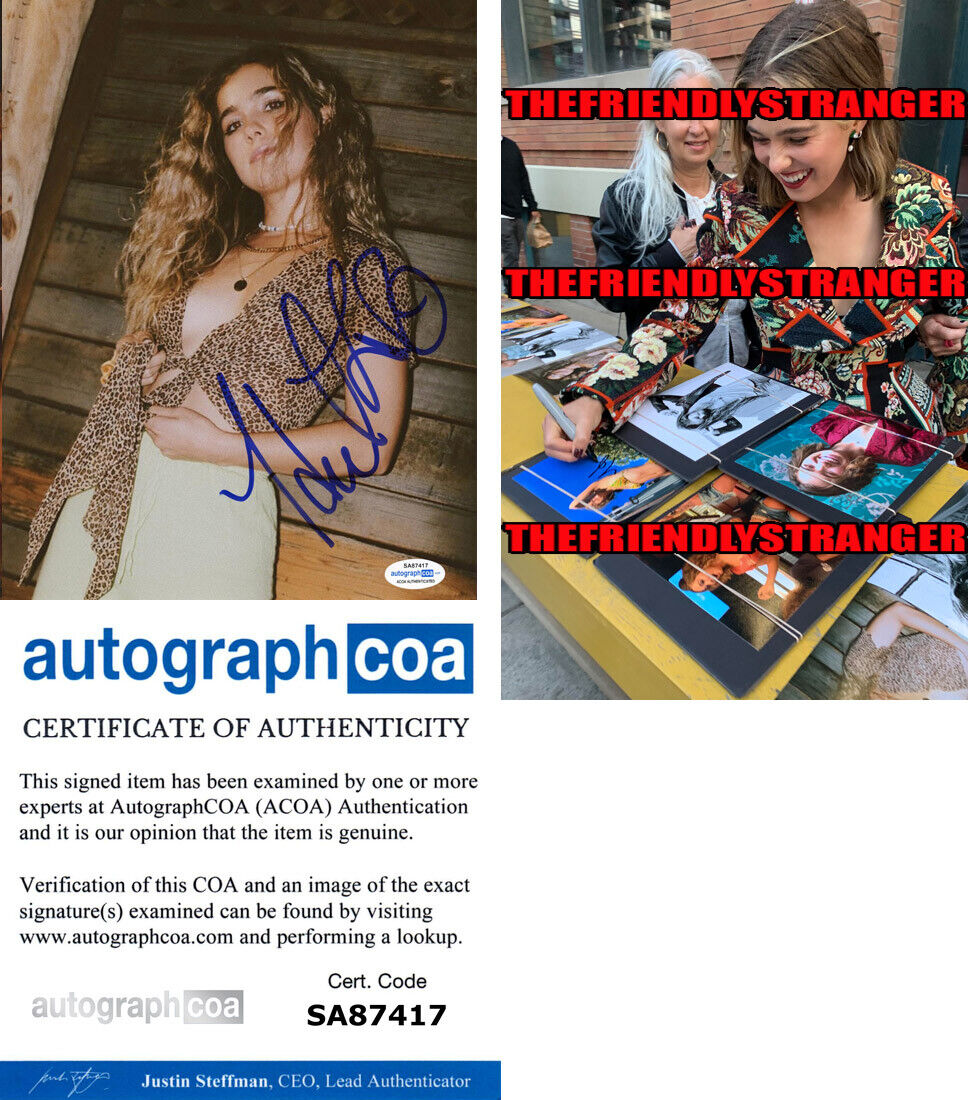 HALEY LU RICHARDSON signed Autographed 8X10 Photo Poster painting d PROOF - SEXY Hot ACOA COA