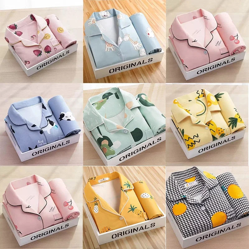 Women Pajamas Set Homewear Viscose Pijama Lingerie for Female V-Neck Long Pyjamas Sleeves Trousers Suit Sleepwear Sets Fashion