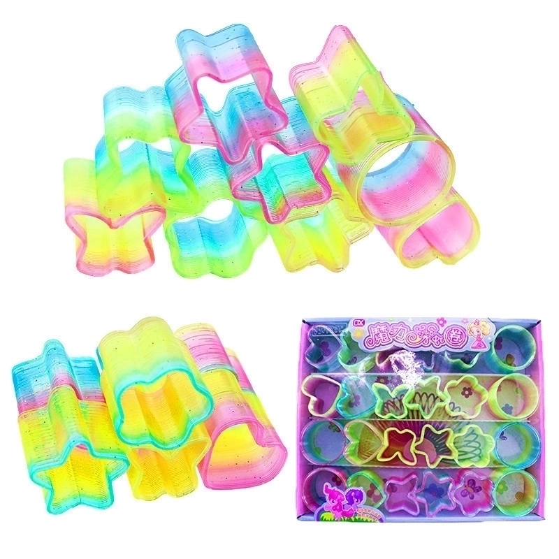 Children’s Educational Trumpet Magic Retractable Rainbow Circle Toy