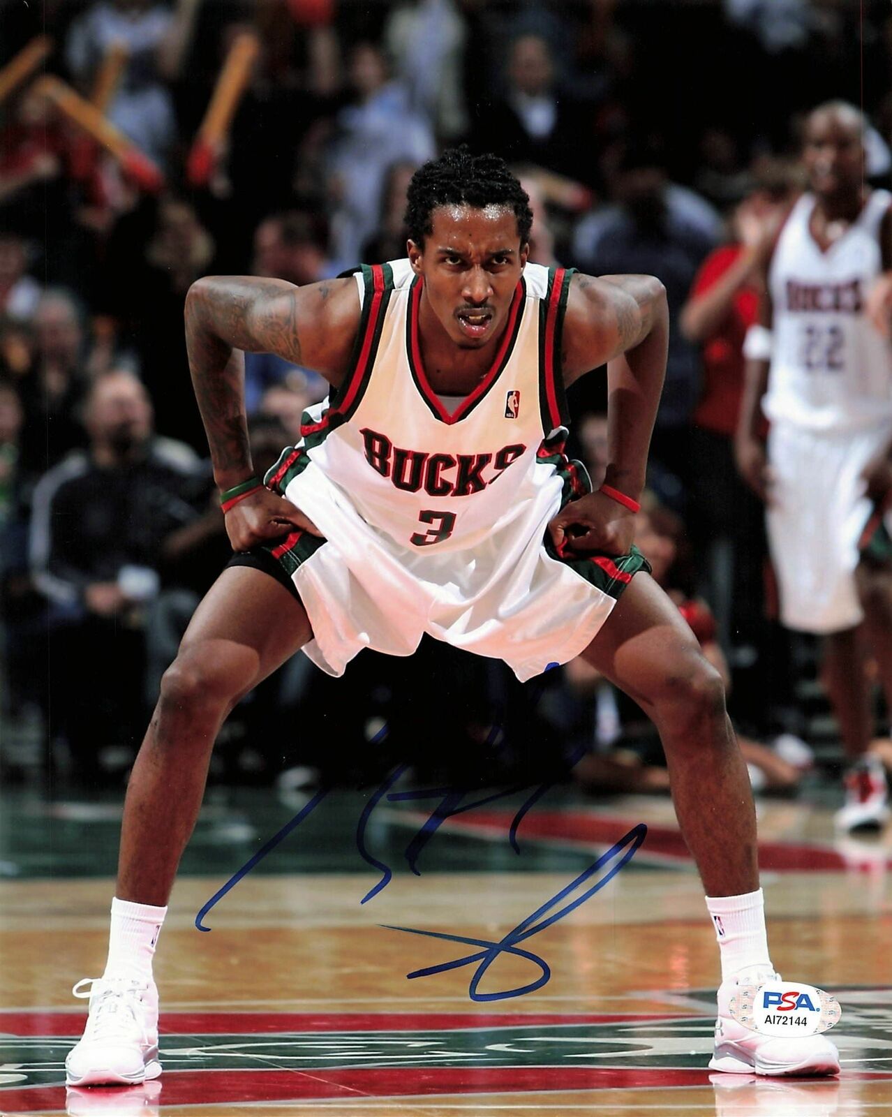 Brandon Jennings signed 8x10 Photo Poster painting PSA/DNA Milwaukee Bucks Autographed