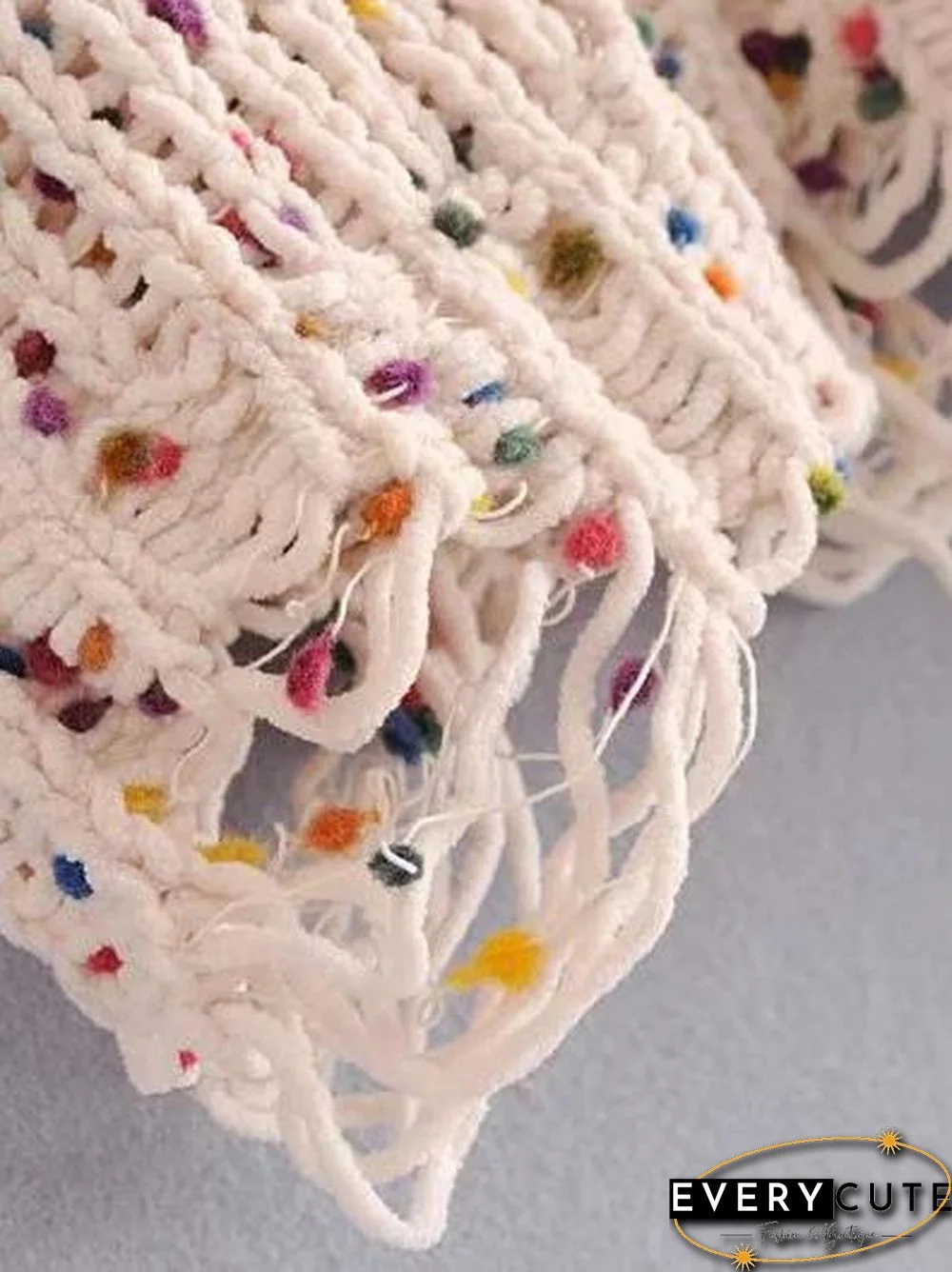 Knitting Holes Loose Sweater Tops