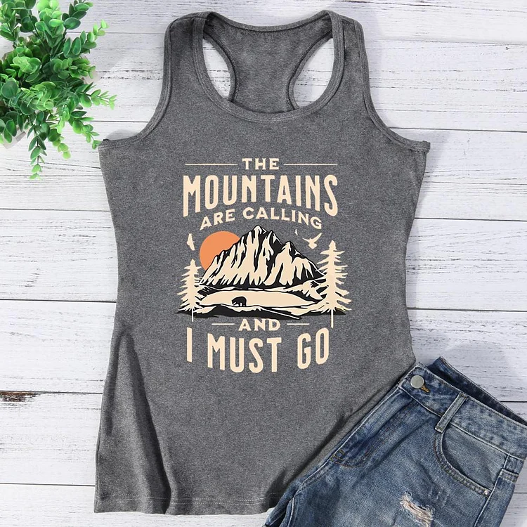 The mountains are calling and i must go Vest Tank Top-0026138