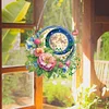 Acrylic 2D Flat DIY Sun Moon Flower Hanging Diamond Art Kits Wall Door Decor