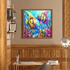 Diamond Painting-5D Full Round Drill Butterfly Fish(40*40 CM)