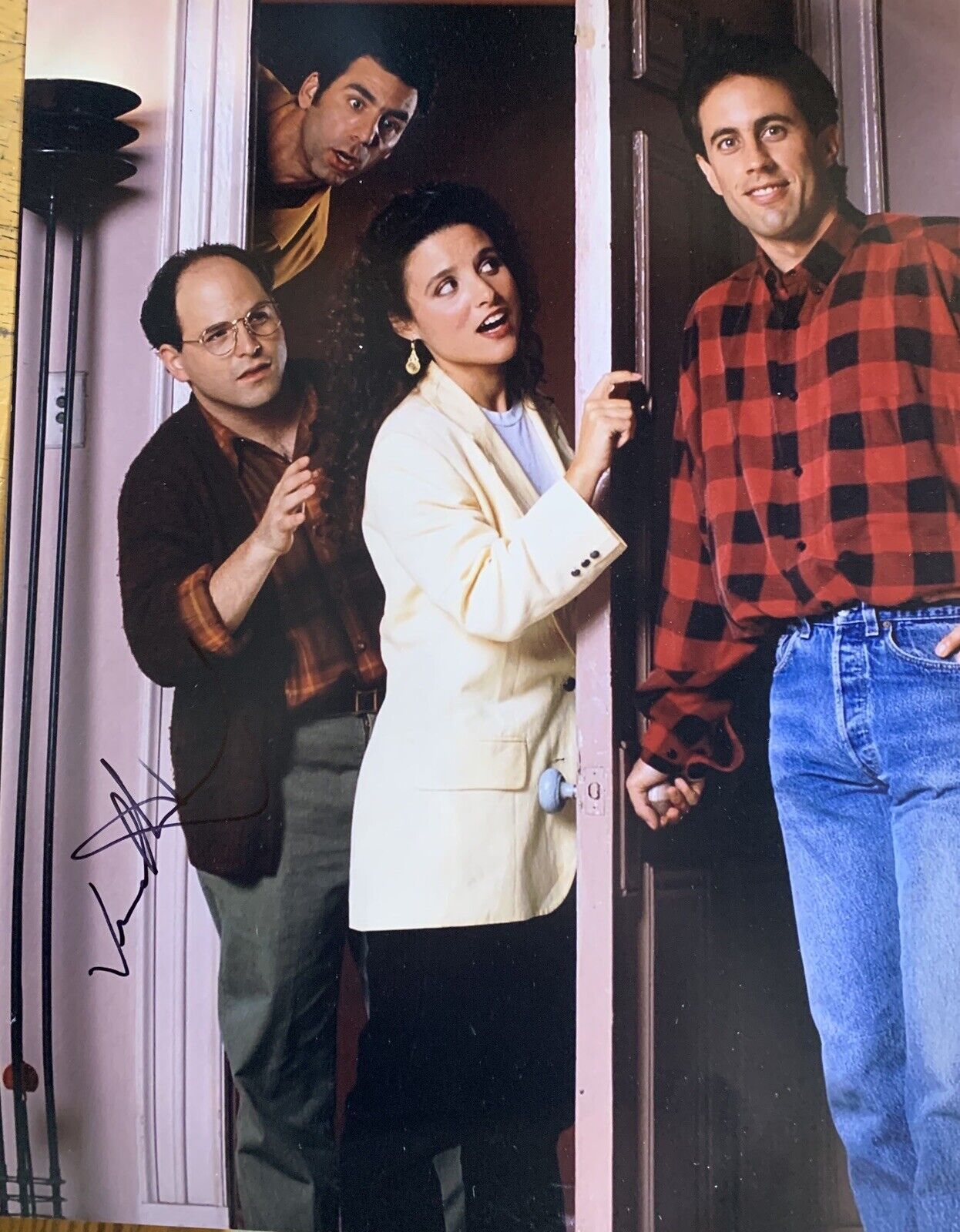 JASON ALEXANDER SIGNED 11x14 Photo Poster painting Seinfeld