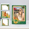 Floral Special Shape Diamond Painting Photo Frame Home Decor (Christmas Green)