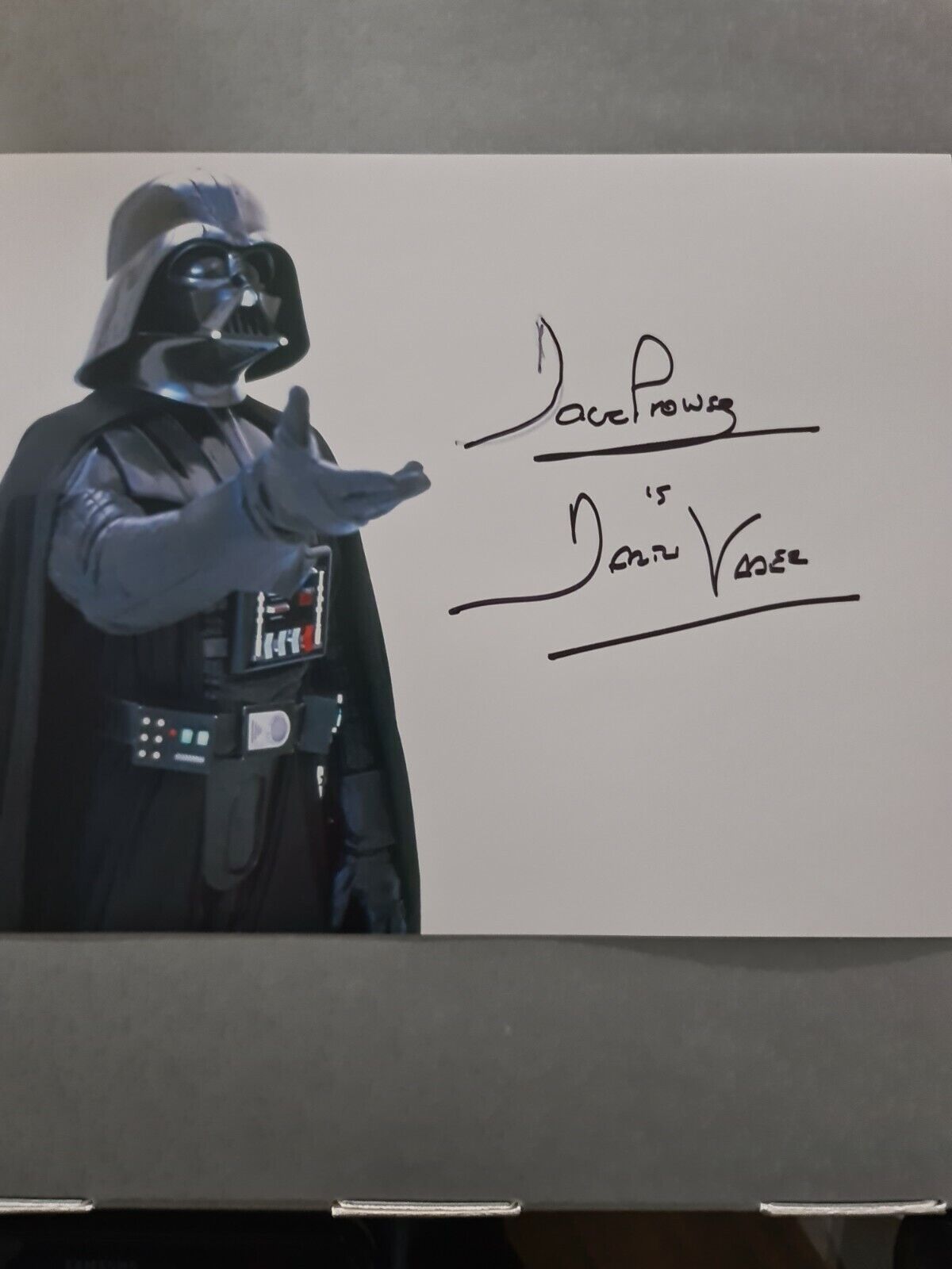 David prowse Darth Vader Autograph 8 x 10