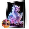 Luminous Dragon - Round Drill Diamond Painting - 30*40CM