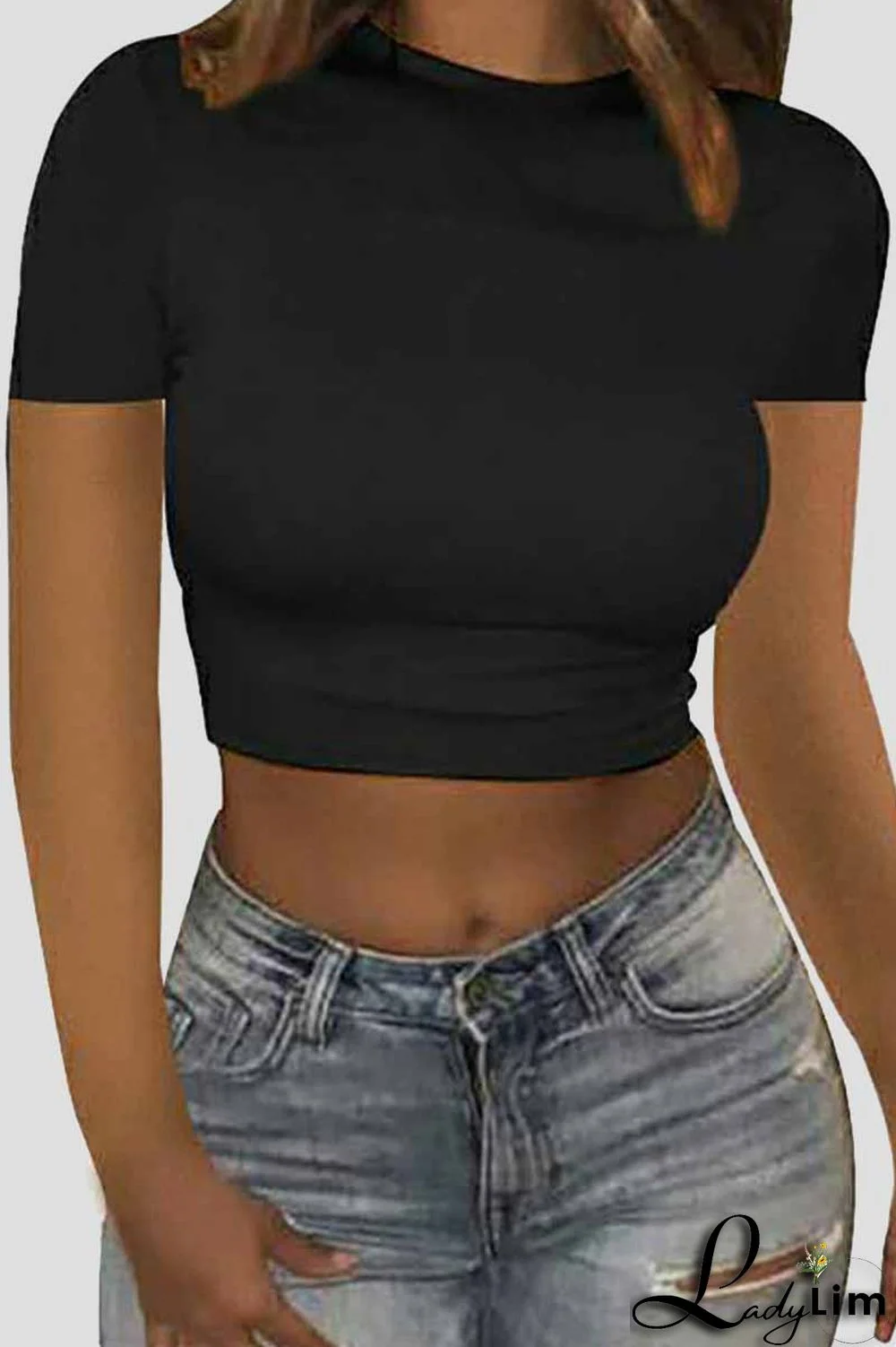 Burgundy Fashion Casual Solid Basic O Neck T-Shirts