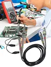 2pcs P6100 100MHz 1X 10X Scope Clip Test Probes BNC Oscilloscope Probe Kit