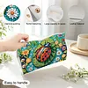 (25cm)Garden Ladybug Floral DIY Diamond Painting PU Tissue Holder Box