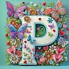 Butterfly Flower P 5D Partial Drill DIY Diamond Painting Kit 30*30cm