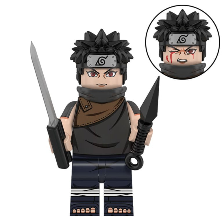 Uchiha Shisui Custom Anime Minifigure Minifigure Bricks monstertoys