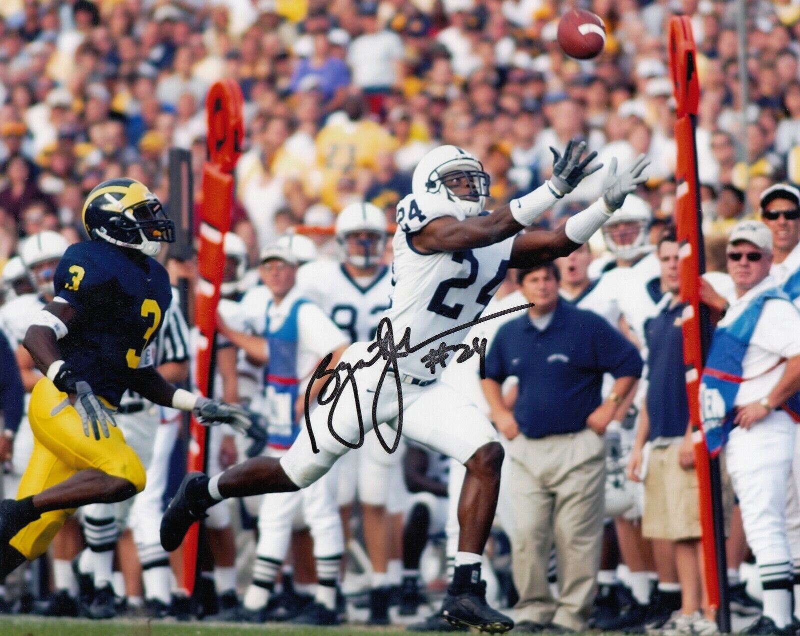 Bryant Johnson #0 8x10 Signed Photo Poster painting w/ COA Penn State Lions