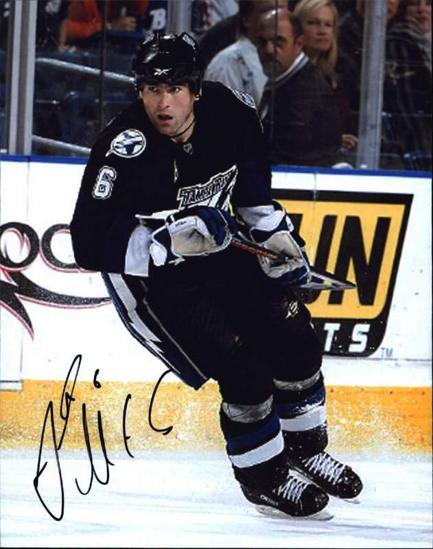 Josef Melichar signed NHL hockey 8x10 Photo Poster painting W/Cert Autographed A0003