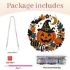 Pumpkin Witch Hat 2D Flat DIY Diamond Painting Pendant for Wall Decor 24cm