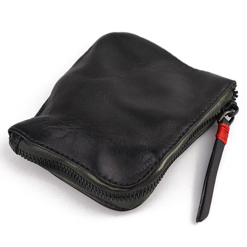 Handmade Old Zipper Simple Mini Women's Wallet tjj Shicloths