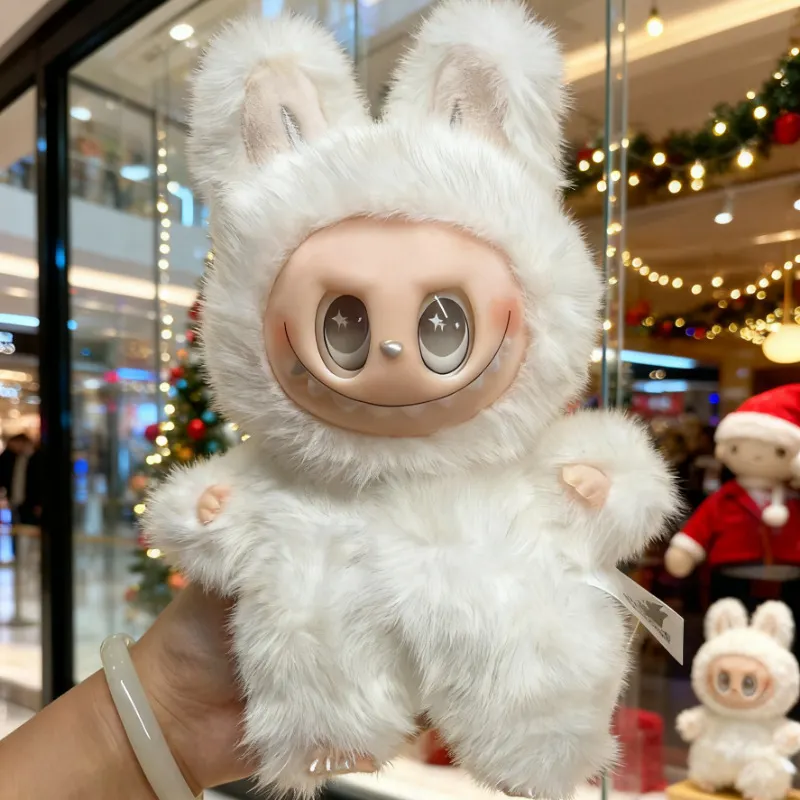 Applicable to genuine labubu lab cloth plush doll bubble mart trendy play blind box doll gift high-end doll