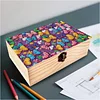 5D DIY Diamond Painting Handmade Wood Storage Box Crystal Storage Case (Bow)