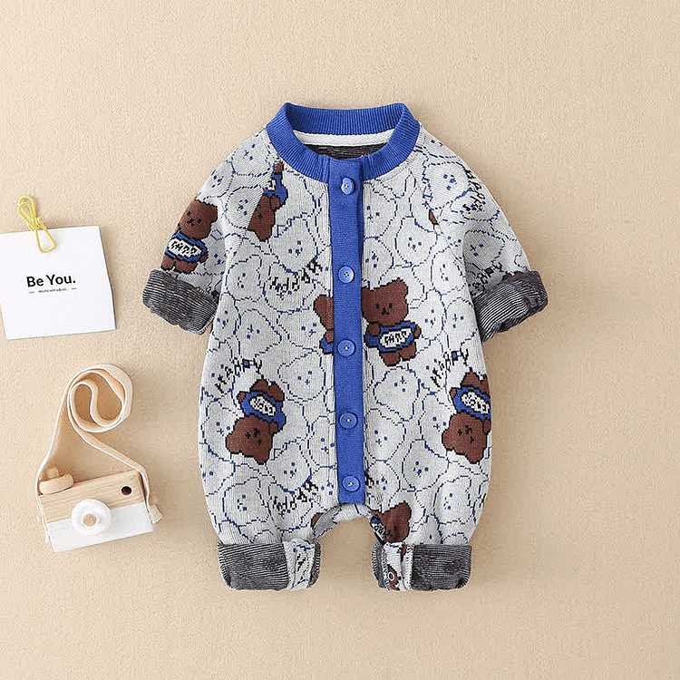 Baby Bear Knitted Casual Romper
