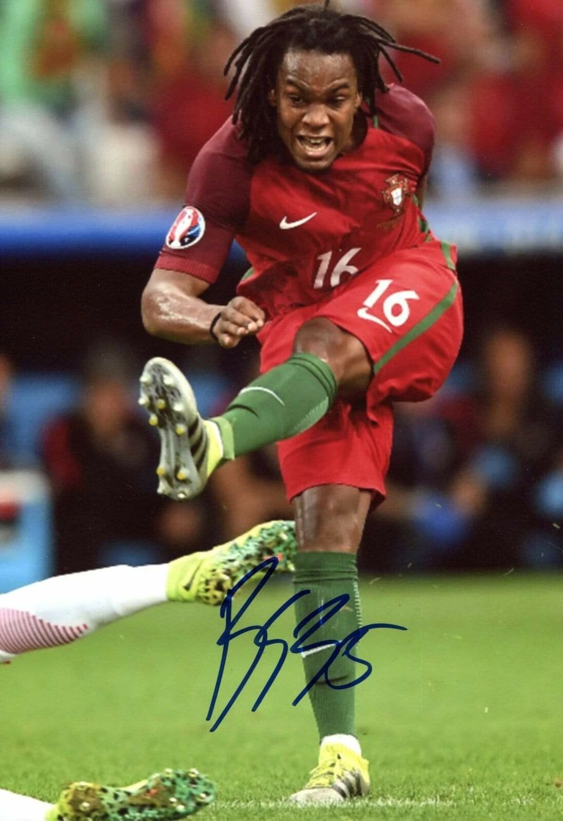 SOCCER Renato Sanches NATIONAL TEAM PORTUGAL autograph, signed Photo Poster painting