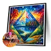 Diamond Painting-DIY Full Round Drill Stained Glass Art Forest