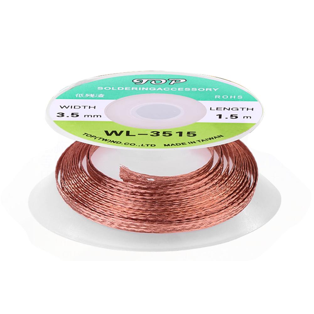 

1.5m Desoldering Braid Welding Solder Remover BGA Wire Lead Cord (3.5mm), 501 Original