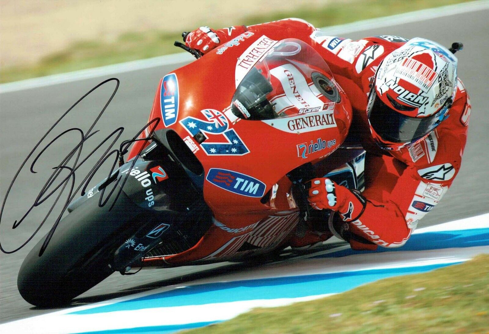 Casey STONER Autograph SIGNED 12x8 Ducati Photo Poster painting 1 World Champion AFTAL COA