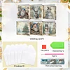6PCS DIY Diamond Art Greeting Cards Winter Theme Congratulations Cards & Gifts