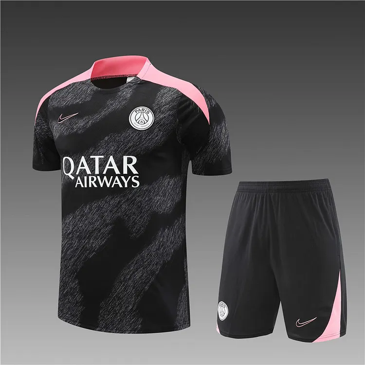 2024-25 Paris Camouflage Black Short Sleeve Training Jersey