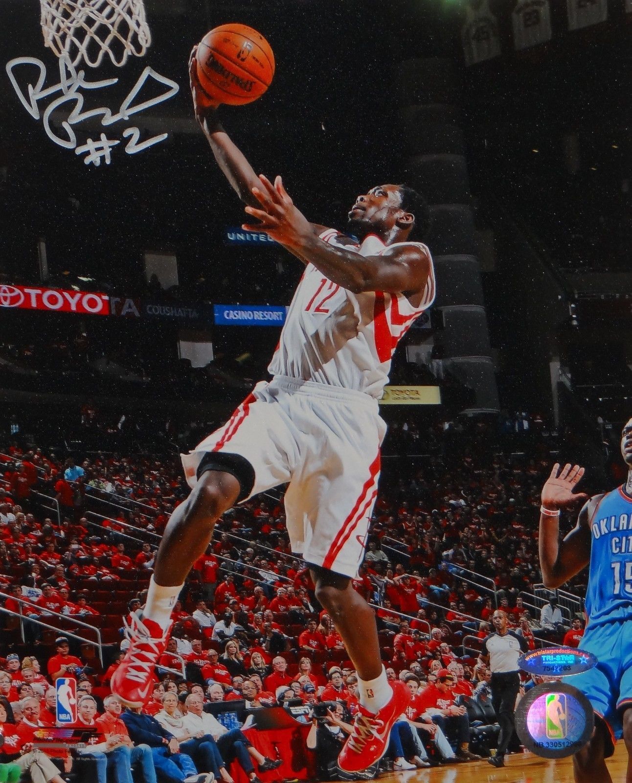 Patrick Beverley Autographed 8x10 Lay Up Photo Poster painting- TriStar Authenticated