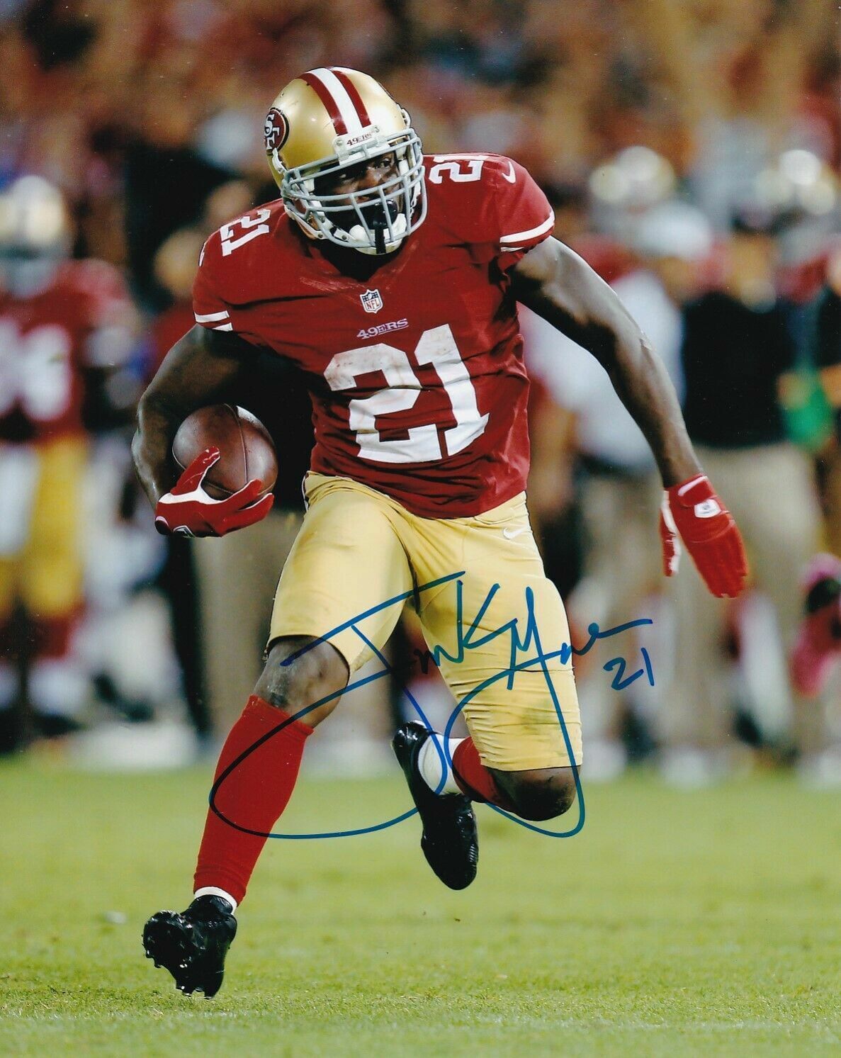 Frank Gore Autographed Signed 8x10 Photo Poster painting ( 49ers ) REPRINT