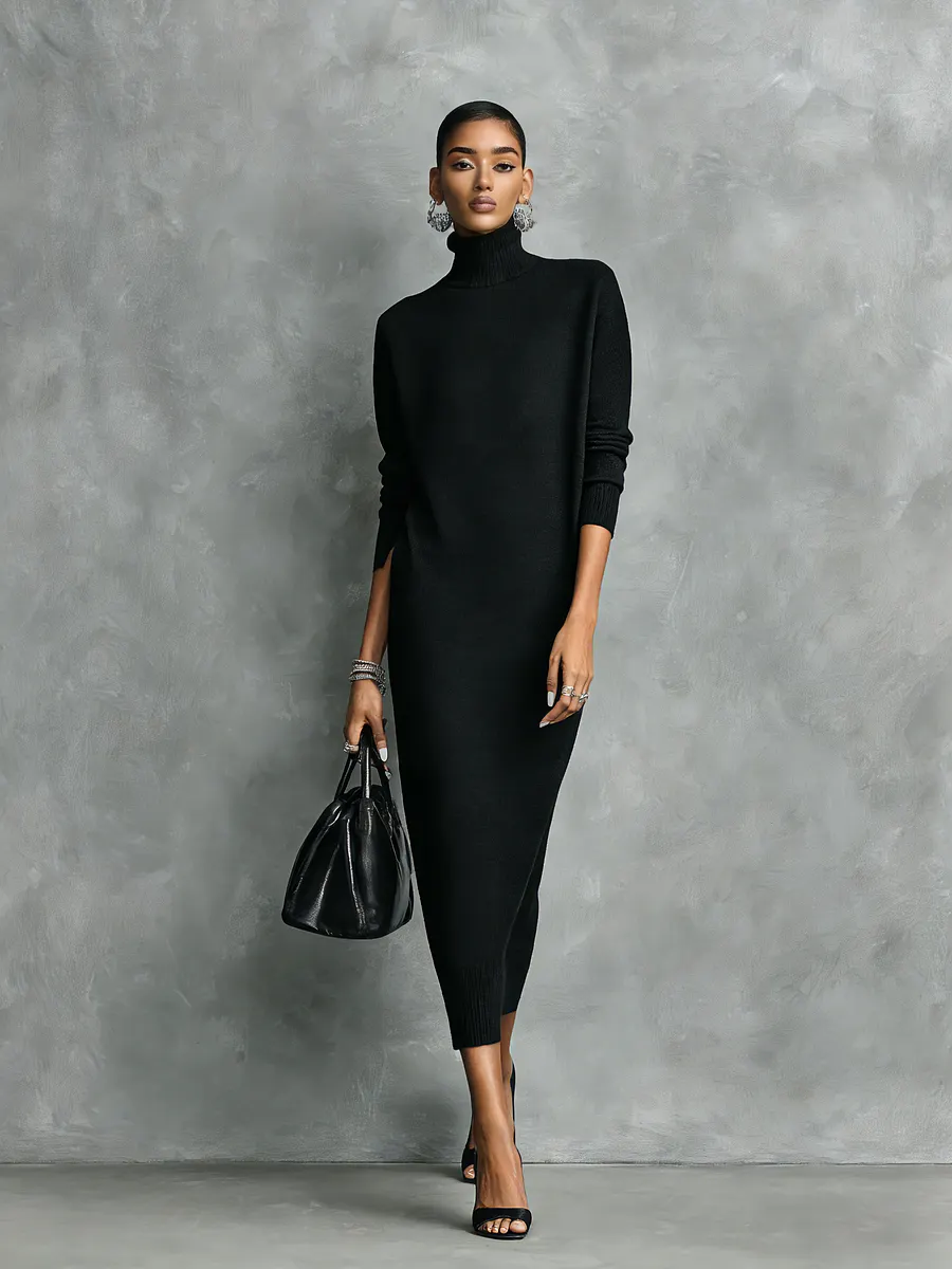 Knit midi dress casual wedding guest