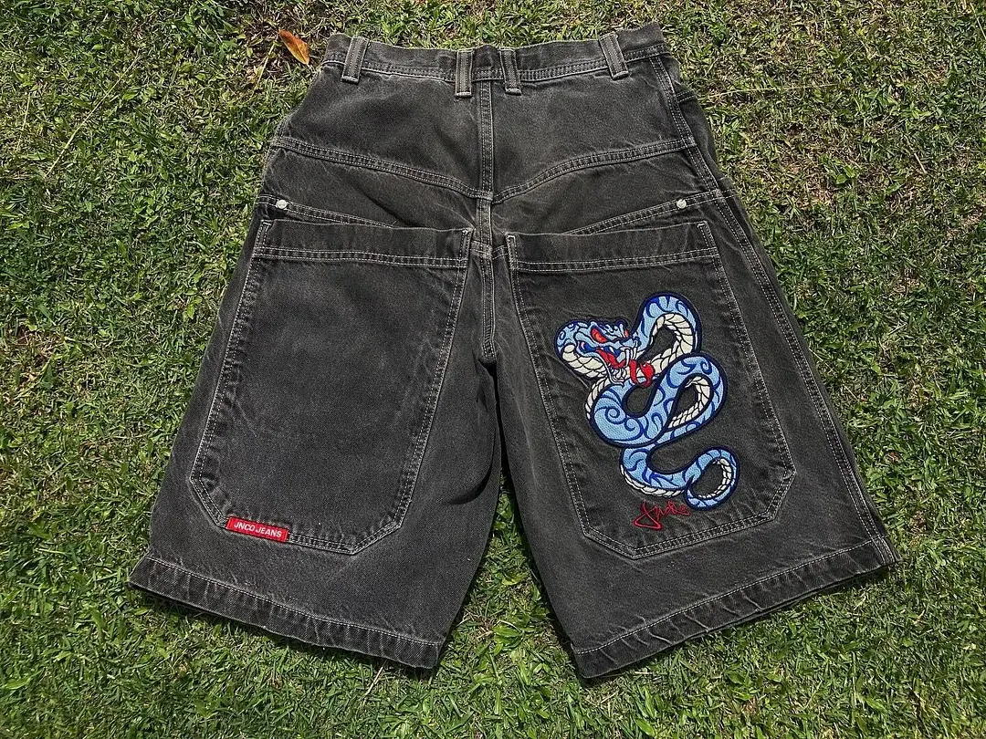 Brownm Pants Men's Loose Wide-Leg Retro Gradient Jeans Men's Tide Card High Street Straight Tube Overs