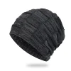 Men Vintage Warm Knitted Beanie Hat Outdoor Tactical Hat With Fleece Lining by Inlyline
