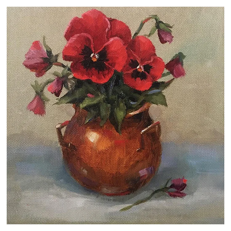Flowers In A Vase - Paint By Numbers