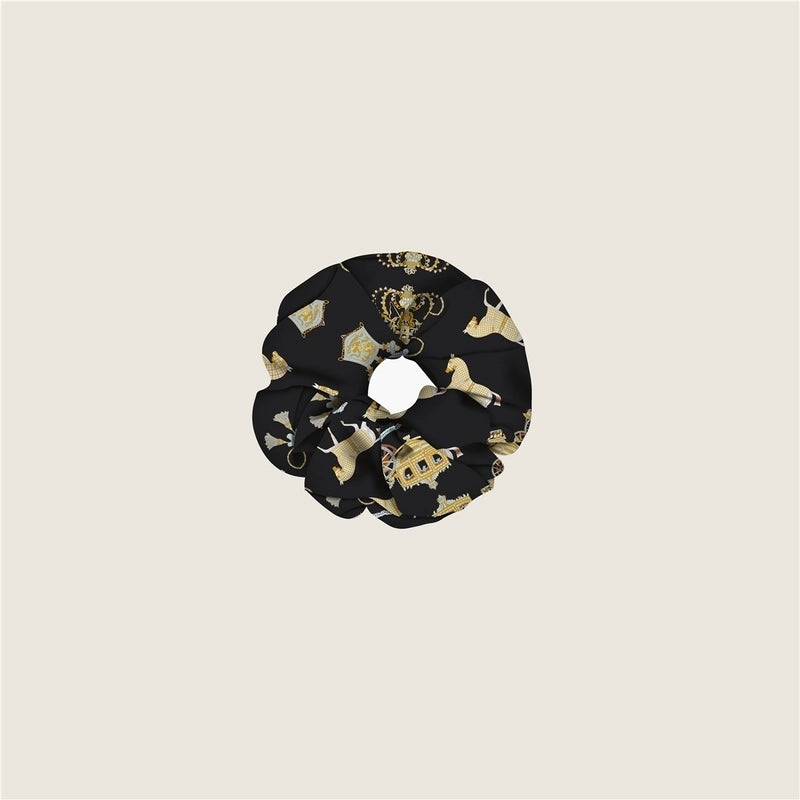 Women’s Retro Sweet Printing Cloth Hair Tie