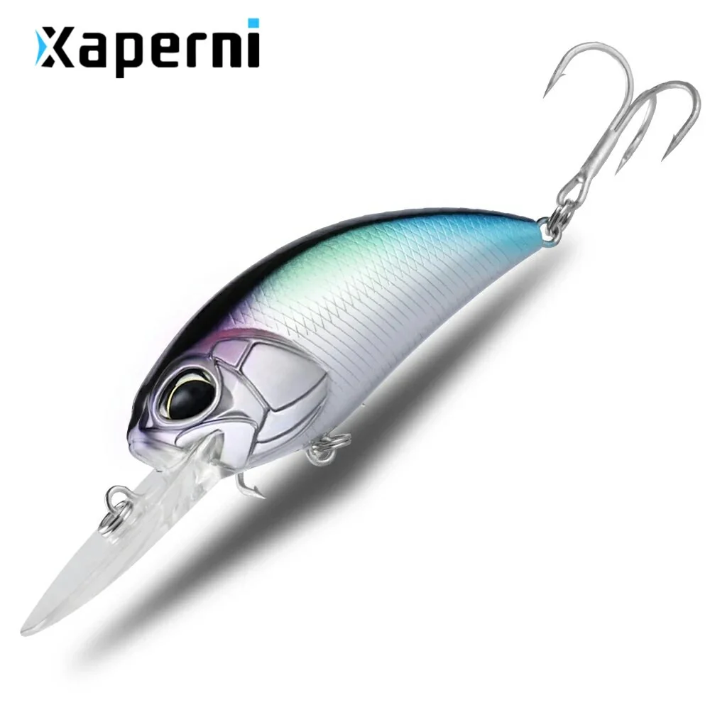 Xaperni Hot Model:5pcs/lot professional fishing lures, Mixed colors, Crank 65mm 15.8g, Floating,dive 3m,free shipping