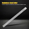 Stainless Steel Ruler Centimeter Ruler Millimeter Ruler Metal Straight Ruler